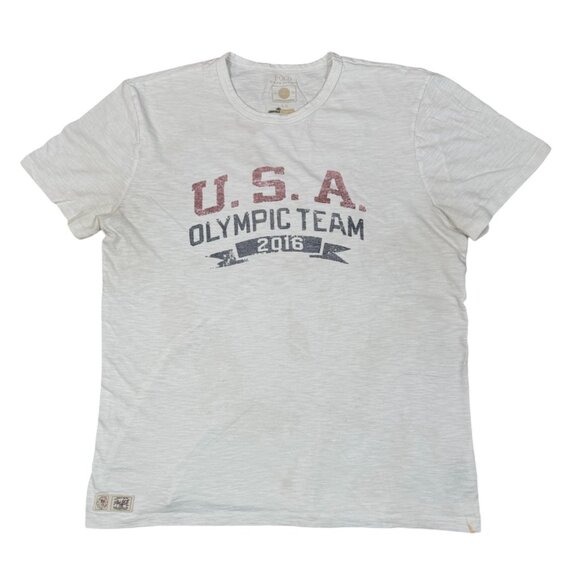 Polo Ralph Lauren USA Olympic Team 2016 Tee White Sz Large - Picture 1 of 2